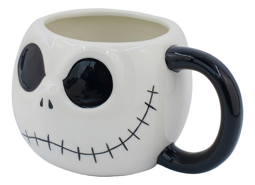 Taza Grande Cerámica 3d Extraño Mundo De Jack Disney 591 Ml