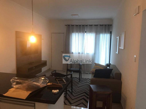 Imagem 1 de 11 de Flat Com 1 Dormitório À Venda, 55 M² Por R$ 350.000,00 - Alphaville - Barueri/sp - Fl0027