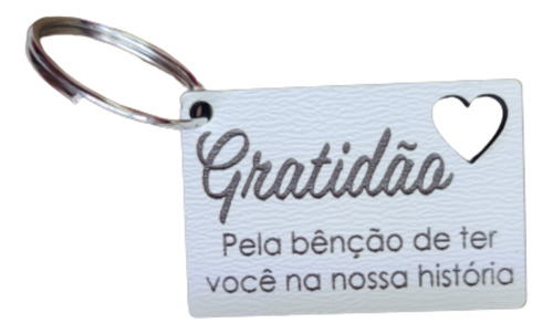 170 Chaveiros Temas Gratidão Festividade Personalizado Frase