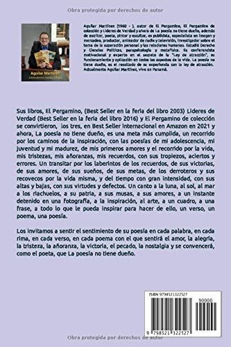 La Poesia No Tiene Dueño Poemas De La Vida Real -., de Martínez, Aguilar. Editorial Independently Published en español