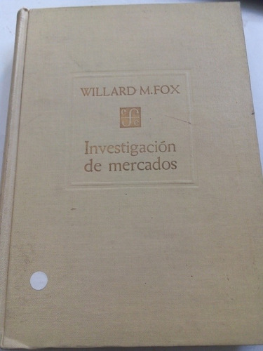 Willard M. Fox Investigación De Mercados Cfe Pasta Dura (Usado)