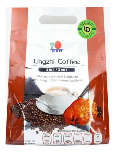 Café Dxn 3 En 1 **pack  2 Bolsas