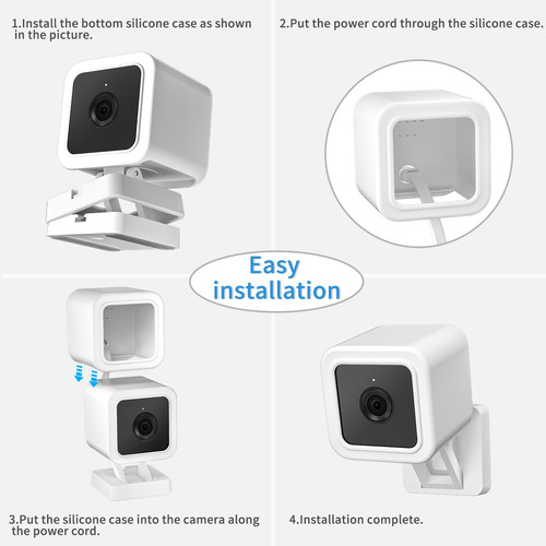 Imagen 2 de 6 de Protector Con Soporte Wyze Cam V3, Compatible Con Cubierta D