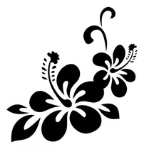 Comprar Calcomanía Sticker Ploteo Tuning Flores 20 Cm.