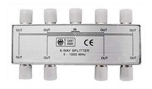 Divisor Coaxial Antena 1x8 Baixa Frequência 900mhz Splitter