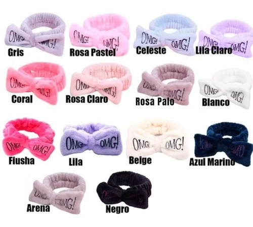 Banda Sujetadora De Cabello Suave Ancha Omg Maquillaje 60pzs