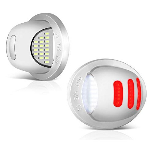 Tubo De Neón Oled Rojo, Led Blanco Puro, Cromado, Matr...
