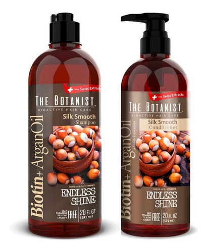 Shampoo + Acondicionador The Botanist Biotin Y Argain Oil