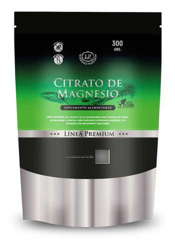 Citrato De Magnesio Polvo - 300 Grs - Premium