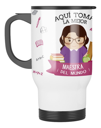 Taza Mug Termica Dia De La Maestra Y Profesora