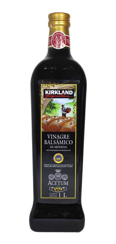 Imagen 1 de 2 de Vinagre Balsámico De Modena Kirkland De 1 Lt