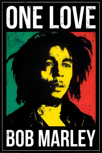 Póster Bob Marley Autoadhesivo 100x70cm #638