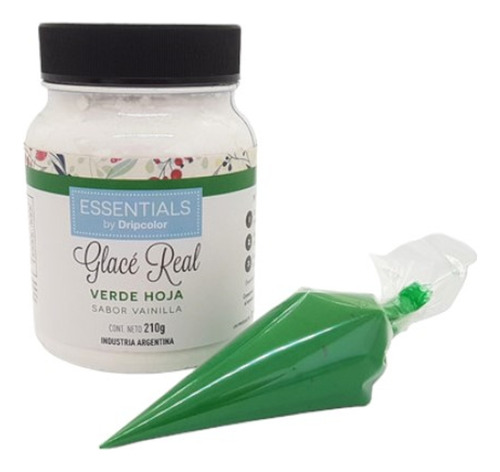 Polvo Para Preparar Glase Real Verde 210gr Dripcolor 