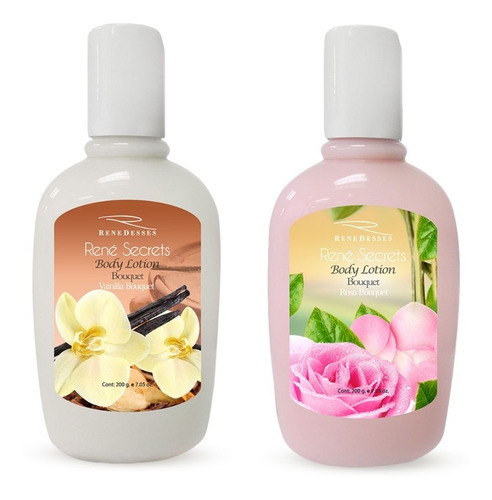 Crema Rene Secrets Body Lotion  200 Gr C/u ( Combo X 2)