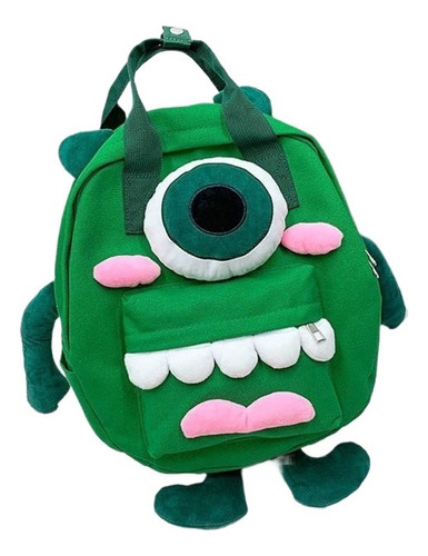 Linda Mochila De Lona Japonesa Con Monstruo De Un Solo Ojo