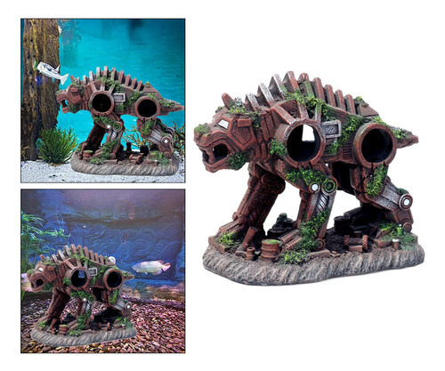 1 Pieza De Ornamento Único Del Acuario Perro Paisajismo