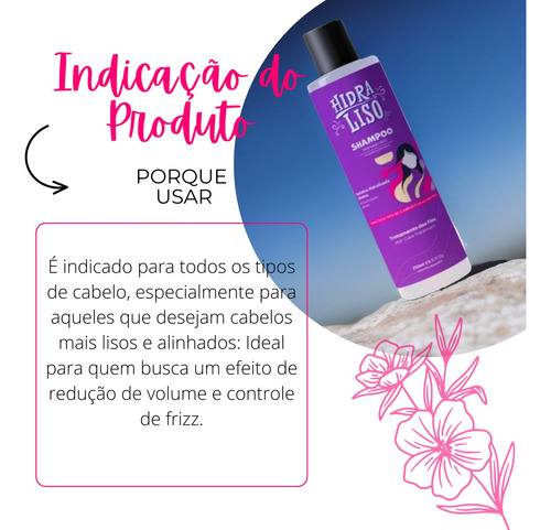 Shampoo Anti Friz Para O Cabelo Hidraliso Anti Queda 250 Ml