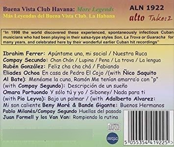 Buena Vista Club More Havana Stars/mas Leyendas De La Habana