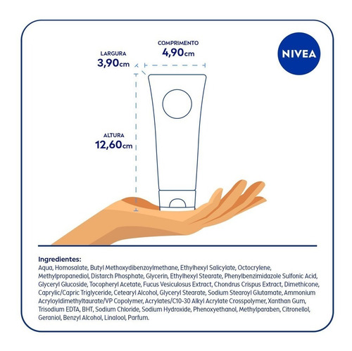 Imagem 7 de 9 de Hidratante E Protetor Facial Nivea Pele Mista A Oleosa 50g