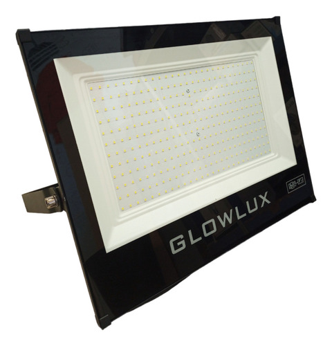 Proyector Reflector Led 300w Luz Fría Glowlux - E. A. - Color de la carcasa Negro Color de la luz Blanco frío