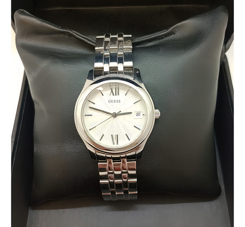 Reloj Guess Mujer W0769l1 Acero Color Del Fondo Plateado Color De La Malla Plateado Color Del Bisel Plateado