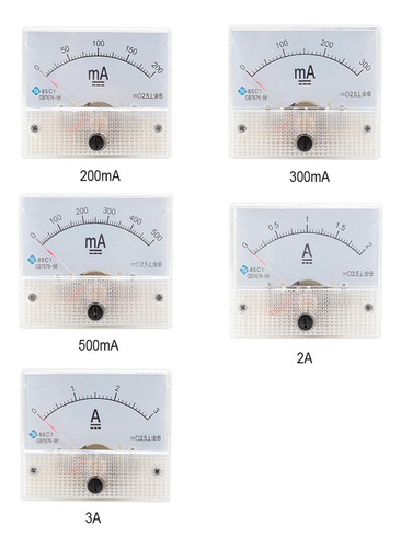 Medidor De Panel De Corriente Analógico Amperímetro 0-50 Ma
