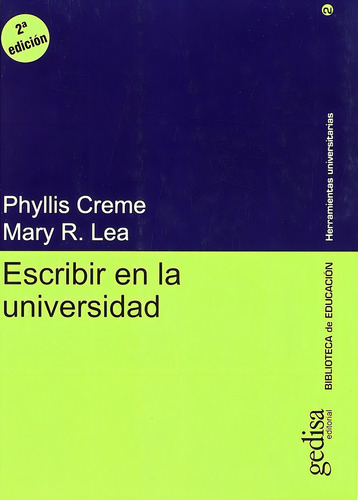 Escribir En La Universidad - Creme/lea (libro