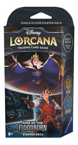 Disney Lorcana Rise Ofthe Floodborn Deck Evil Queen & Gaston