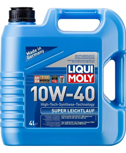 Liqui Moly 10w40 X 4l + Filtro Aceite Regalo Puntolub !!! 