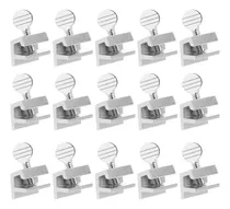 Comprar Boao Cerraduras Deslizantes Para Ventanas De Metal De Aluminio, Cerraduras De Seguridad Ajustables Con Llaves (plata, 15 Juegos)