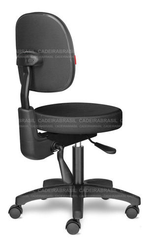 Imagem 3 de 3 de Cadeira Mocho Estética Odontológico Preto Ergonômico Cb 1630