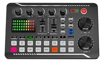 Comprar Placa Mesa Som Interface Interativa Portátil Para Efeito Sonoro Interface Áudio Digital Mixer Dj Live Podcast Streaming Bluetooth Bateria Recarregável