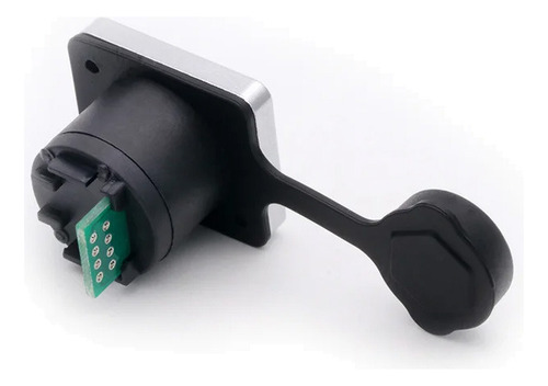Conector Rj45 Hembra Ip65 Impermeable Para Panel Model A1018