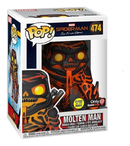 Funko Pop! Spider-man Far From Home Molten Man Glow