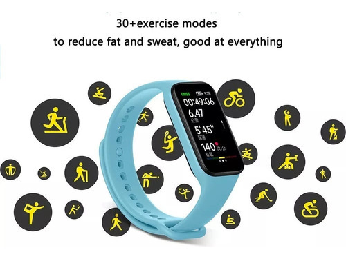 Imagen 4 de 5 de Xiaomi Redmi Smart Band 2 Reloj Pulsera Inteligente Negro