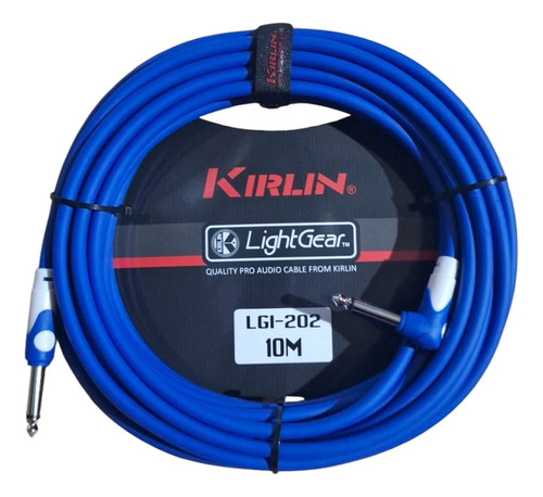 Cable Kirlin Profesiona 10mts,para Instrumento, Lgi-202 Azul