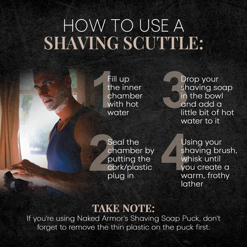 Savanna Shaving Scuttle Mug - Shave Bowl For Creating Rich S
