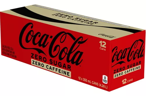 Coca Cola Zero Sugar Zero Caffeine Sin Azucar /cafeina 12 Pz