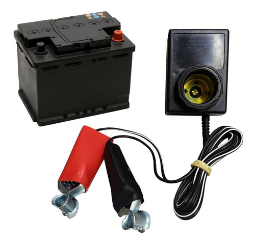 Carregador De Bateria Automotivo Bivolt 12v Lampada Univ