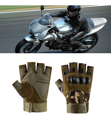 Guantes Antideslizantes De Medio Dedo Para Ciclismo De Monta