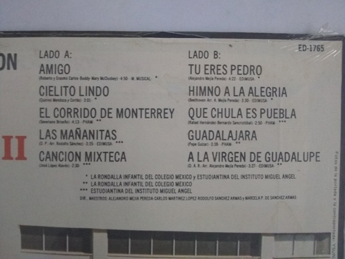 Imagen 3 de 7 de Lp Los Niños Que Le Cantaron A Su Santidad Juan Pablo Ii Nue