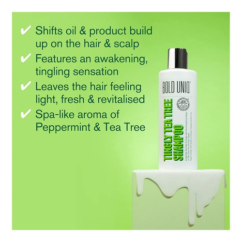 Bold Uniq Máscara Para Cabello Rubio Y Champú Árbol De Té