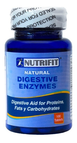 Enzimas Digestivas Probióticos 100 Tabletas Nutrifit