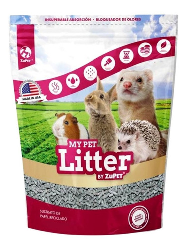 Sustrato De Papel 4l My Pet Litter Roedores/fauna Salud