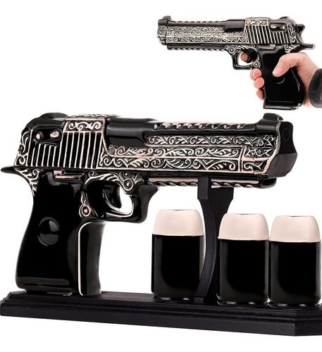 ~? Mercury Cerámica Tequila Pistola Botella 500 Ml - Pistola