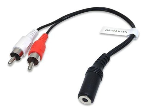 Cable Mini Plug 3.5 Mm Hembra A 2 Jack Rca Hembra Adaptador
