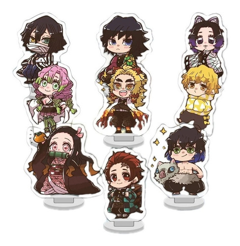 Colección 9 Figuras Kimetsu No Yaiba / Demon Slayer Anime