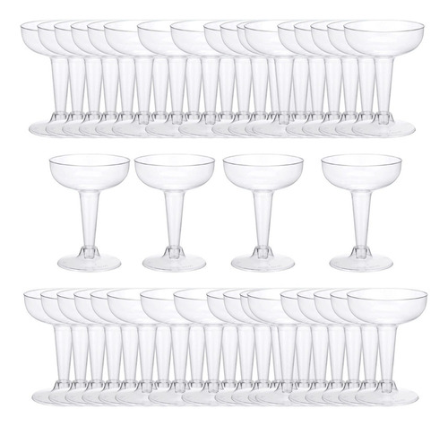 50pcs Copas De Cóctel Apilables Copas De Champán Fiesta