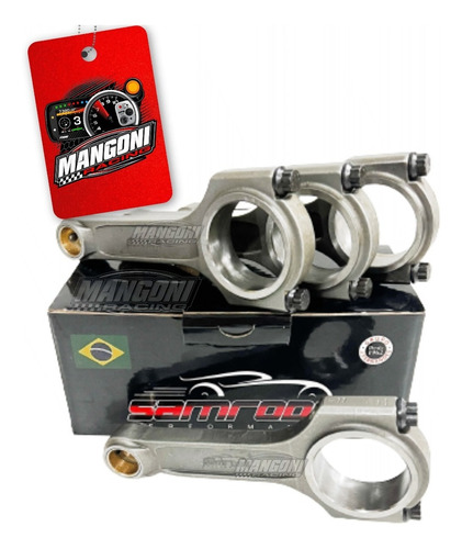 Kit Pistão Afp + Biela Samacar 144 1000cv + Pino+ Anel Vw Ap