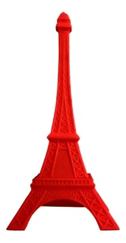 Luminária Abajur De Mesa Quarto Torre Eiffel Paris Decoração Cor da estrutura Vermelho